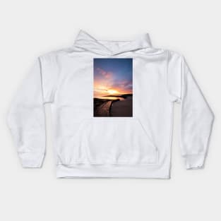 December sunrise at Cullercoats Bay Kids Hoodie